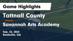 Tattnall County  vs Savannah Arts Academy Game Highlights - Feb. 23, 2024