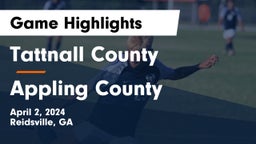 Tattnall County  vs Appling County  Game Highlights - April 2, 2024