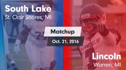 Matchup: South Lake vs. Lincoln  2016