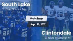 Matchup: South Lake vs. Clintondale  2017