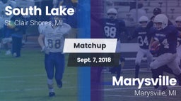 Matchup: South Lake vs. Marysville  2018