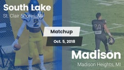 Matchup: South Lake vs. Madison 2018