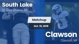 Matchup: South Lake vs. Clawson  2018