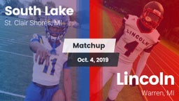 Matchup: South Lake vs. Lincoln  2019