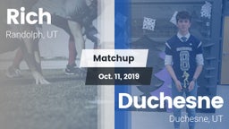 Matchup: Rich vs. Duchesne  2019