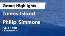 James Island  vs Philip Simmons  Game Highlights - Feb. 21, 2023