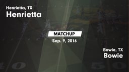 Matchup: Henrietta vs. Bowie  2016