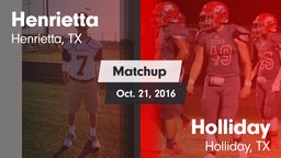 Matchup: Henrietta vs. Holliday  2016