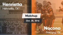 Matchup: Henrietta vs. Nocona  2016