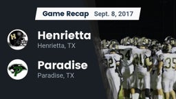 Recap: Henrietta  vs. Paradise  2017