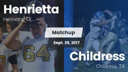 Matchup: Henrietta vs. Childress  2017