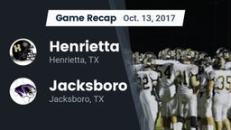 Recap: Henrietta  vs. Jacksboro  2017