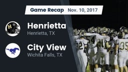 Recap: Henrietta  vs. City View  2017