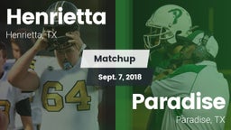 Matchup: Henrietta vs. Paradise  2018