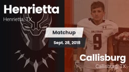 Matchup: Henrietta vs. Callisburg  2018