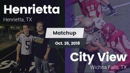 Matchup: Henrietta vs. City View  2018