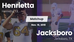 Matchup: Henrietta vs. Jacksboro  2018