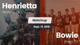 Matchup: Henrietta vs. Bowie  2019