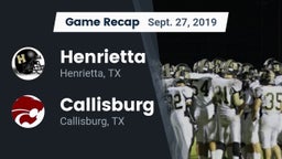 Recap: Henrietta  vs. Callisburg  2019