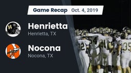 Recap: Henrietta  vs. Nocona  2019