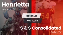 Matchup: Henrietta vs. S & S Consolidated  2019
