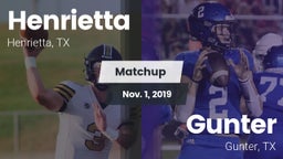Matchup: Henrietta vs. Gunter  2019