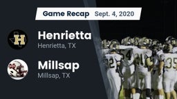 Recap: Henrietta  vs. Millsap  2020