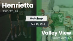 Matchup: Henrietta vs. Valley View  2020