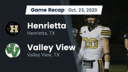 Recap: Henrietta  vs. Valley View  2020