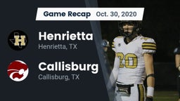 Recap: Henrietta  vs. Callisburg  2020