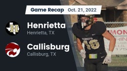 Recap: Henrietta  vs. Callisburg  2022