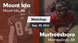 Matchup: Mount Ida vs. Murfreesboro  2016