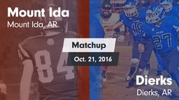 Matchup: Mount Ida vs. Dierks  2016