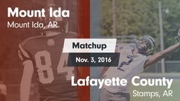 Matchup: Mount Ida vs. Lafayette County  2016