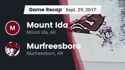 Recap: Mount Ida  vs. Murfreesboro  2017