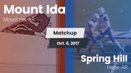 Matchup: Mount Ida vs. Spring Hill  2017