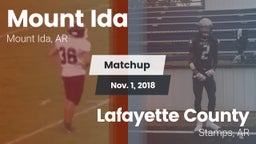 Matchup: Mount Ida vs. Lafayette County  2018