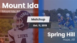 Matchup: Mount Ida vs. Spring Hill  2019