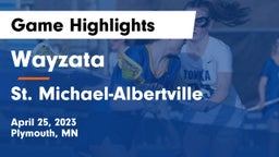Wayzata  vs St. Michael-Albertville  Game Highlights - April 25, 2023