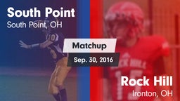 Matchup: South Point vs. Rock Hill  2016