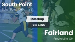 Matchup: South Point vs. Fairland  2017