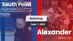Matchup: South Point vs. Alexander  2018