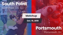 Matchup: South Point vs. Portsmouth  2018