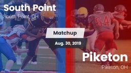 Matchup: South Point vs. Piketon  2019
