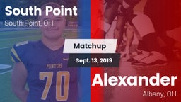 Matchup: South Point vs. Alexander  2019