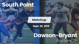Matchup: South Point vs. Dawson-Bryant  2019