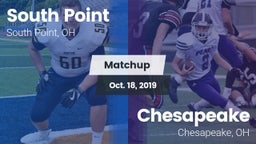 Matchup: South Point vs. Chesapeake  2019