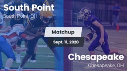 Matchup: South Point vs. Chesapeake  2020