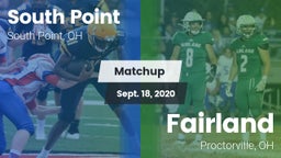 Matchup: South Point vs. Fairland  2020