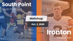 Matchup: South Point vs. Ironton  2020
